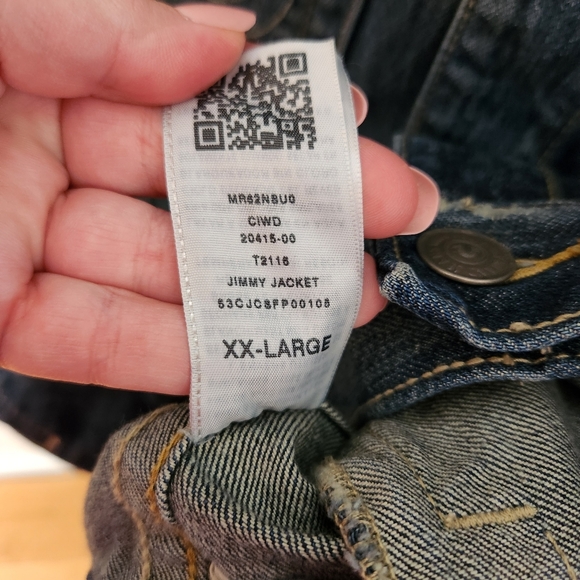 True Religion Denim Jacket men's XXL Jimmy Jacket venice nights - Picture 7 of 12